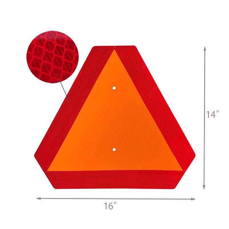 Triangle Caution Sign Reflective Slow Moving Vehicle Sign BoardReflector Stickers 4 Triangle Caution Sign Reflective Slow Moving Vehicle Sign BoardReflector Stickers 4