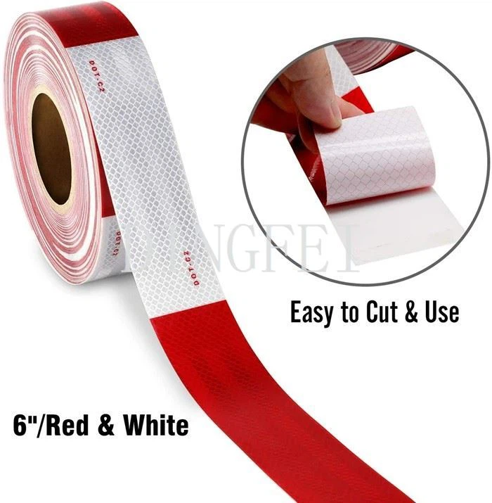 Red White Reflective Tape Factory Supply