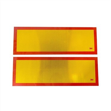 Adhesivo reflectante marcador trasero