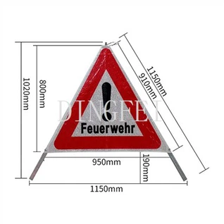 Foldable Warning Sign Warning Tent Sign