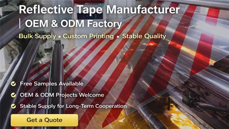 Cinta reflectante de visibilidad con respaldo de aluminio Aprovado Denatran