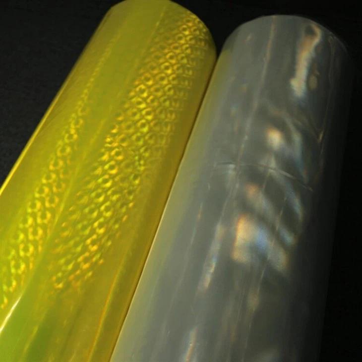 Micro Prismatic Fluorescent White Reflective PVC Sheet Roll