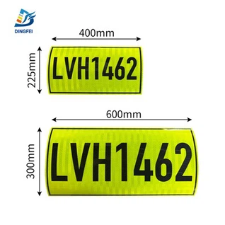 Pegatizas de calcomanía de identificación reflectante del vehículo de la mina
